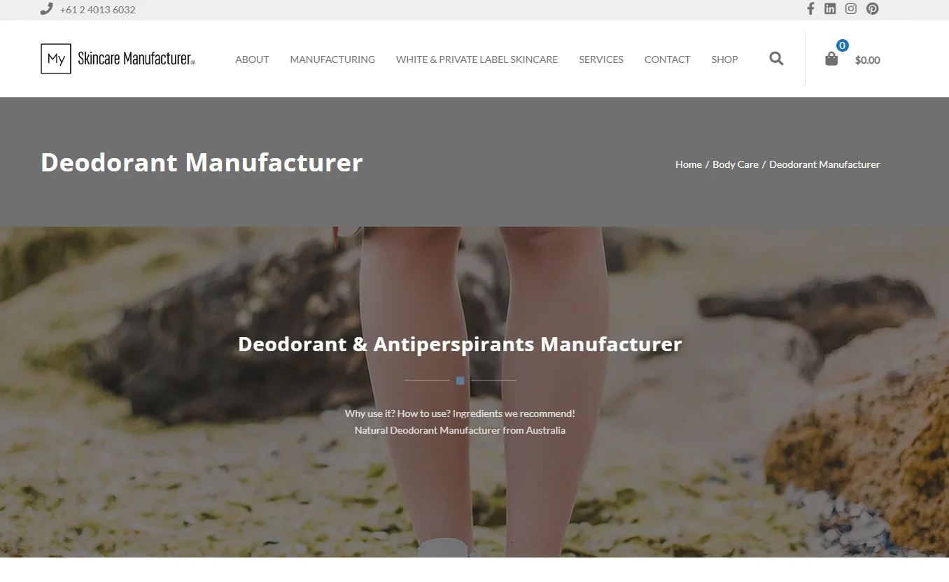 Best Private Label Deodorant Manufacturers in Australia